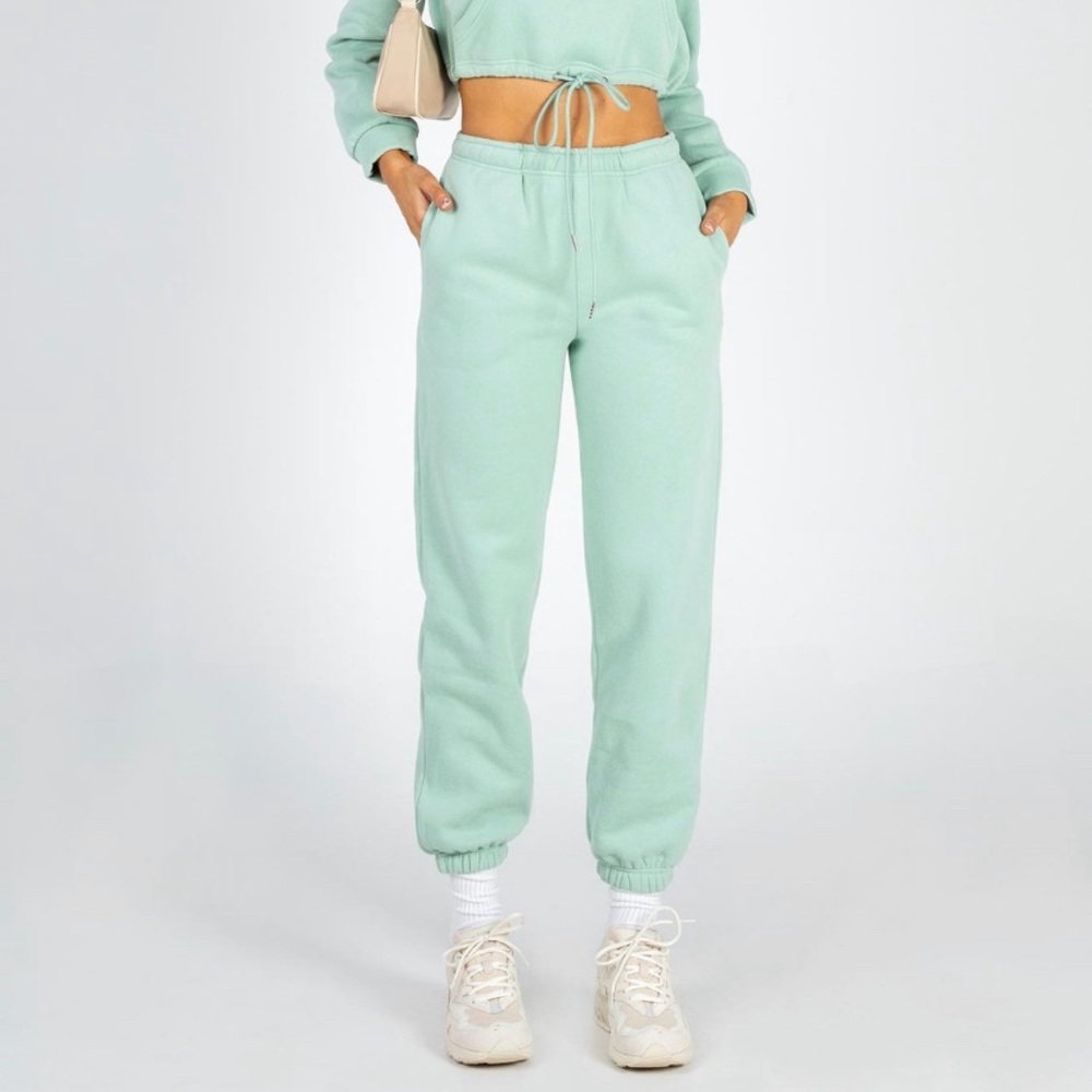 Princess Polly green sweat pants